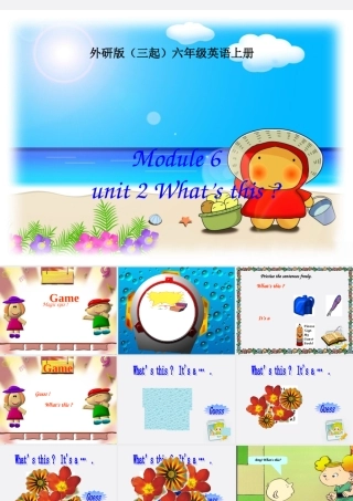 三年级英语上册 Module 6 Unit 2(3)课件 外研版
