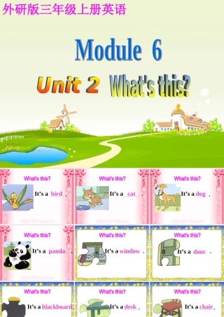 三年级英语上册 Module 6 Unit 2(6)课件 外研版