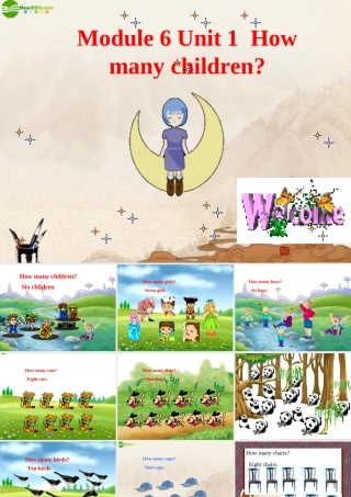 三年级英语上册 Module 6Unit 1  How many children课件 人教PEP