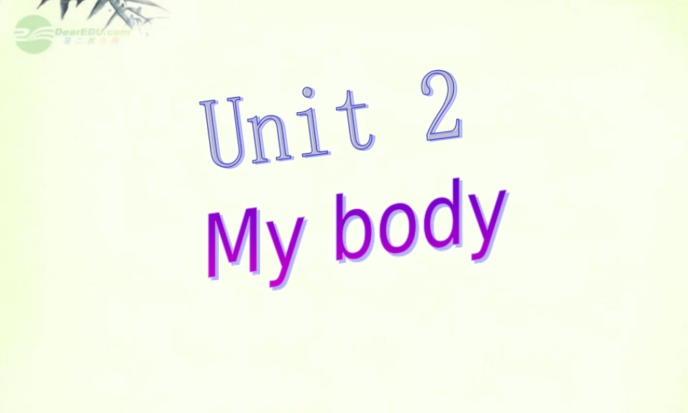 三年级英语上册 Unit 2 课件 人教新起点