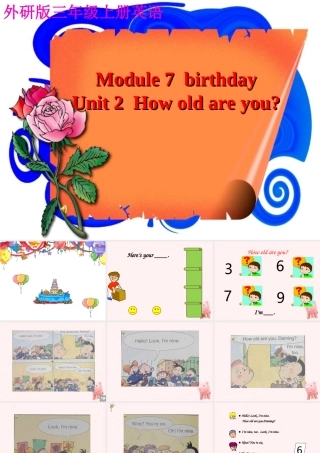 三年级英语上册 Module 7 Unit 1(4)课件 外研版