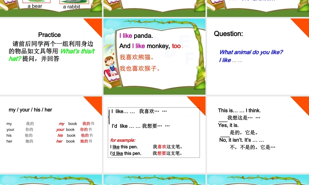 三年级英语上册 Unit 2(9)课件 苏教牛津版