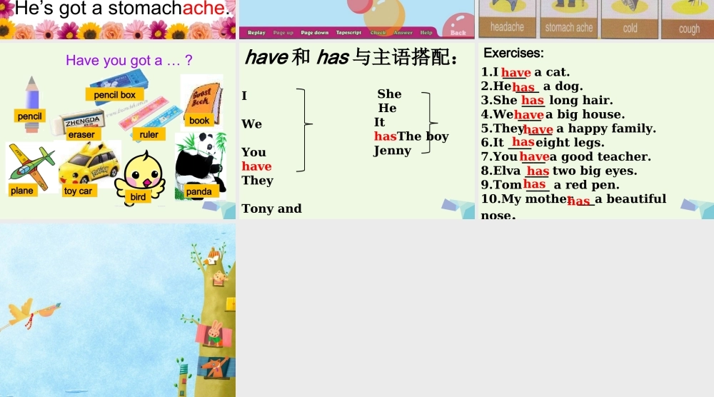 三年级英语上册 Module 7 Unit 2 She’s got a cold课件4 外研版（一起）-外研版小学三年级上册英语课件