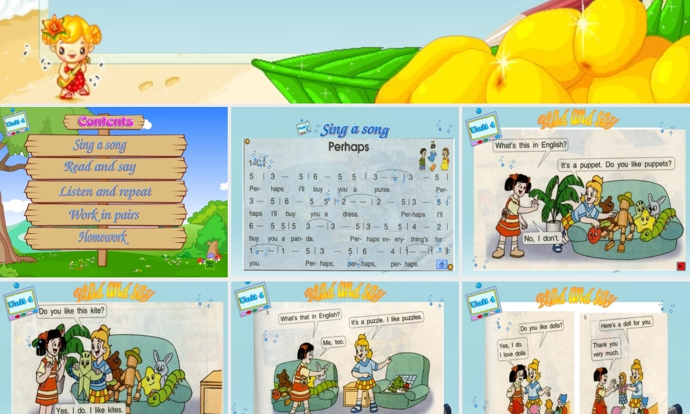 三年级英语上册 Unit 4(16)课件 苏教牛津版