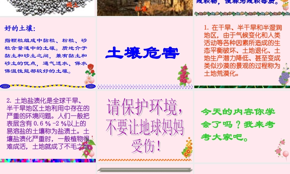 三年级科学下册 第三单元 第11课《土壤的种类》课件1 青岛版五四制-青岛版小学三年级下册自然科学课件