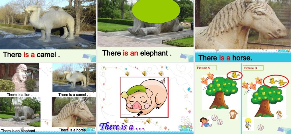 三年级英语上册 Unit 1 There are stone animals课件2 外研版（一起）-外研版小学三年级上册英语课件