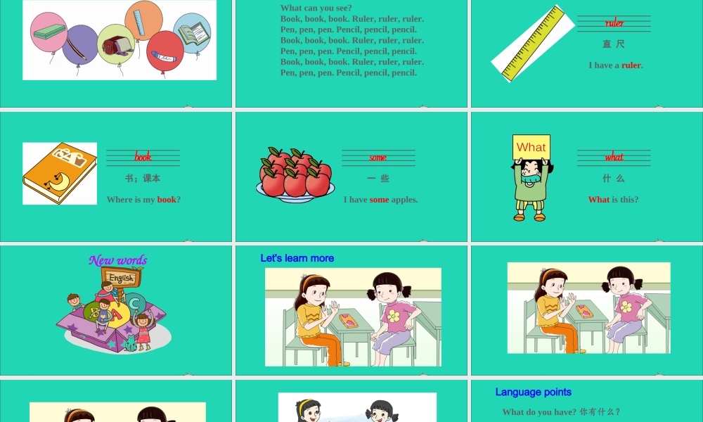 三年级英语上册 Unit 5 I have a bag Part B课件+素材 陕旅版（三起）