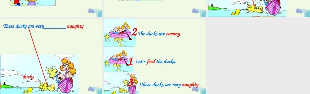 三年级英语上册 Unit 1 These ducks are very naughty课件3 外研版（一起）-外研版小学三年级上册英语课件