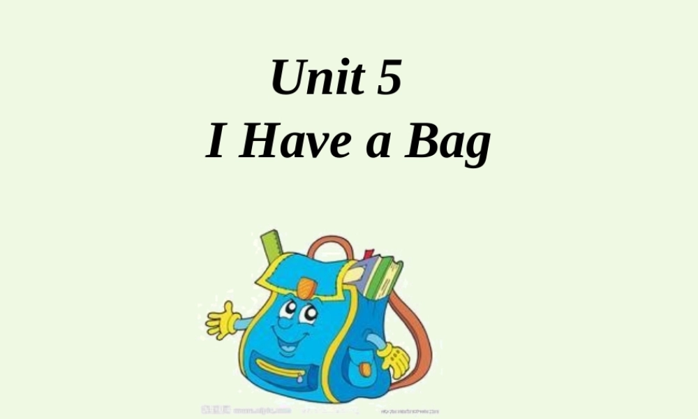 三年级英语上册 Unit 5 I have a bag课件1 陕旅版-陕旅版小学三年级上册英语课件