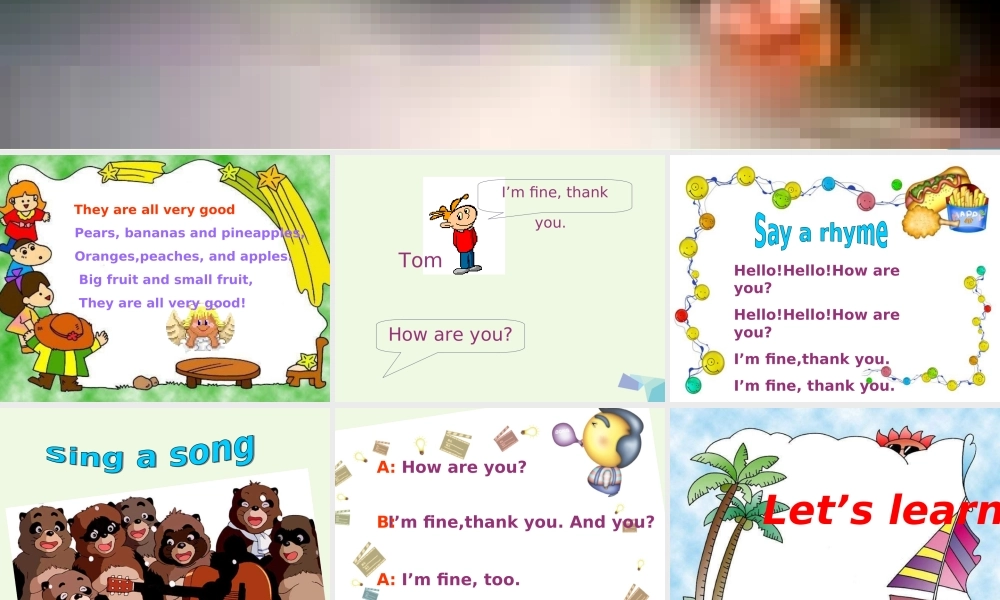 三年级英语上册 Unit 3 Good Morning课件1 陕旅版-陕旅版小学三年级上册英语课件