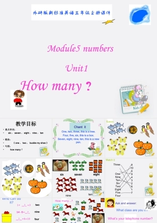 三年级英语上册 module5 unit1（1）课件 外研版