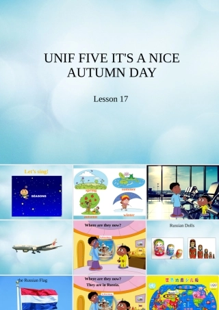 三年级英语上册 Unit 5 It’s a nice autumn day Lesson 17课件 北京课改版-北京课改版小学三年级上册英语课件