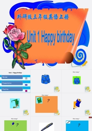 三年级英语上册 Module7 Unit1(2)课件 外研版