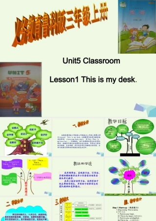 三年级英语上册 Unit 5 Lesson 1 This is my desk课件说课课件 鲁科版-鲁科版小学三年级上册英语课件