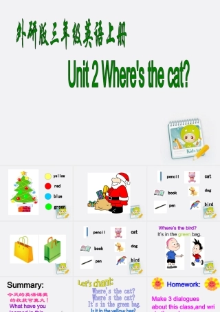 三年级英语上册 Module8 Lesson2(2)课件 外研版