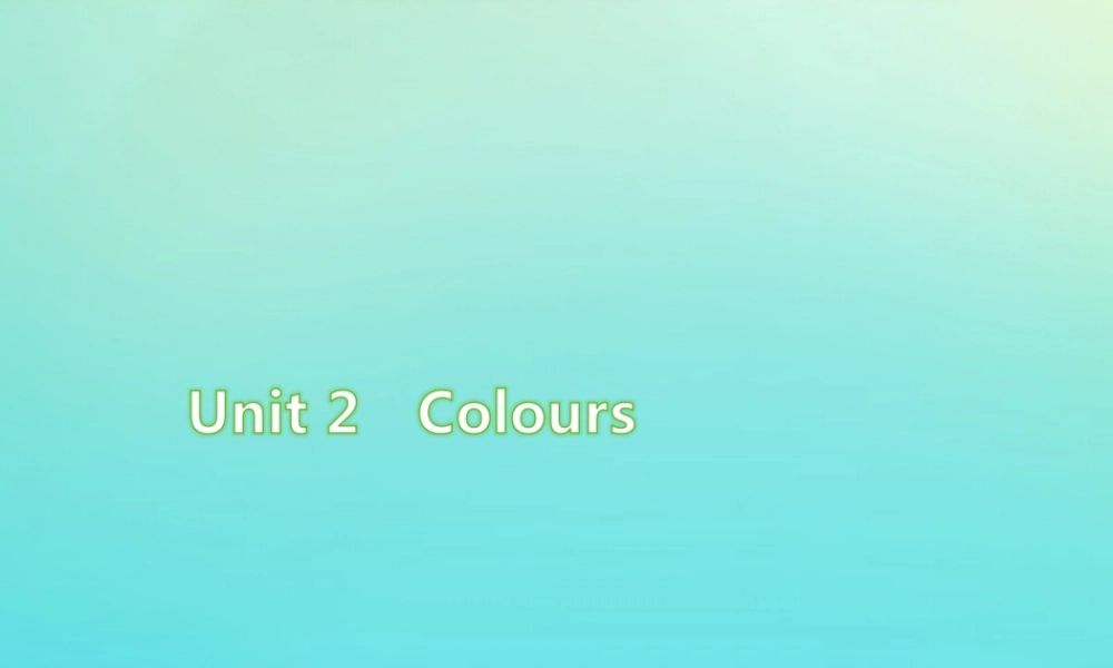 三年级英语上册 Unit 2 Colour Part B（第6课时）练习课件 人教PEP版-人教PEP小学三年级上册英语课件