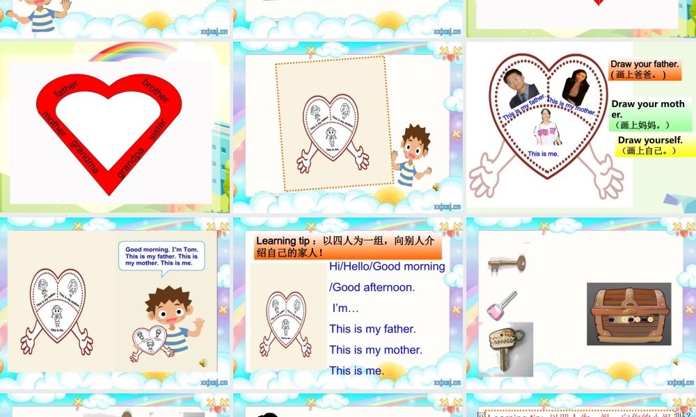 三年级英语上册 Project 1 My family and friends课件1 苏教译林版-人教版小学三年级上册英语课件