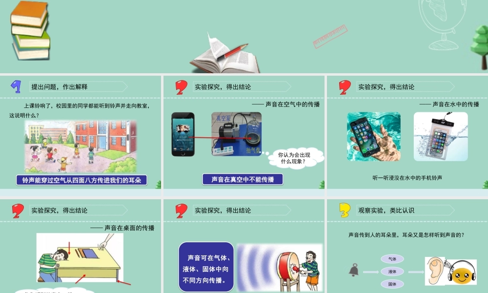 三年级科学下册 第三单元 声音的奥秘 10 声音的传播课件 苏教版-苏教级下册自然科学课件