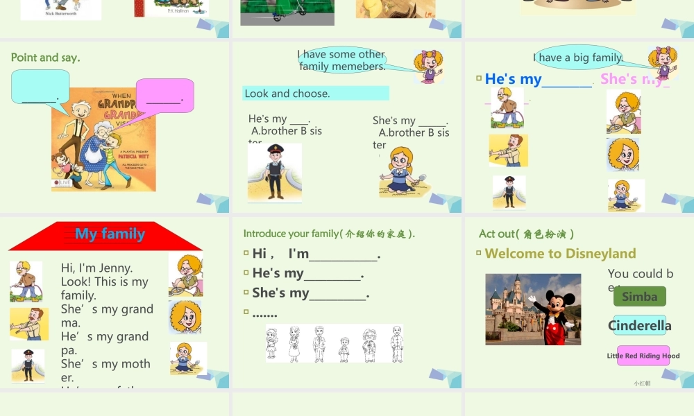 三年级英语上册 Unit 3 Lesson 2 He's My Grandpa课件2 鲁科版-鲁科版小学三年级上册英语课件