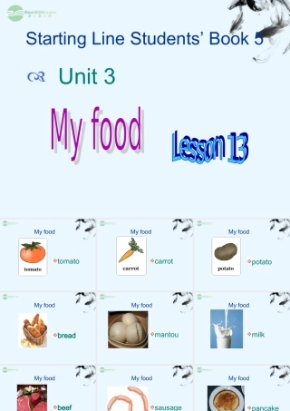 三年级英语上册 Unit 3 lesson 13课件 人教新起点