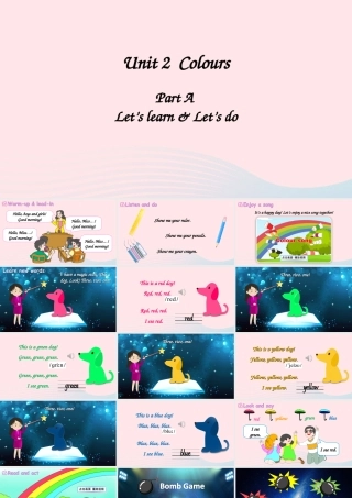 三年级英语上册 Unit 2 Colours Part A 第2课时上课课件+素材 人教PEP