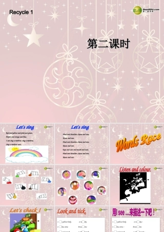 三年级英语上册 recycle 1第二课时课件 人教PEP（标准版）