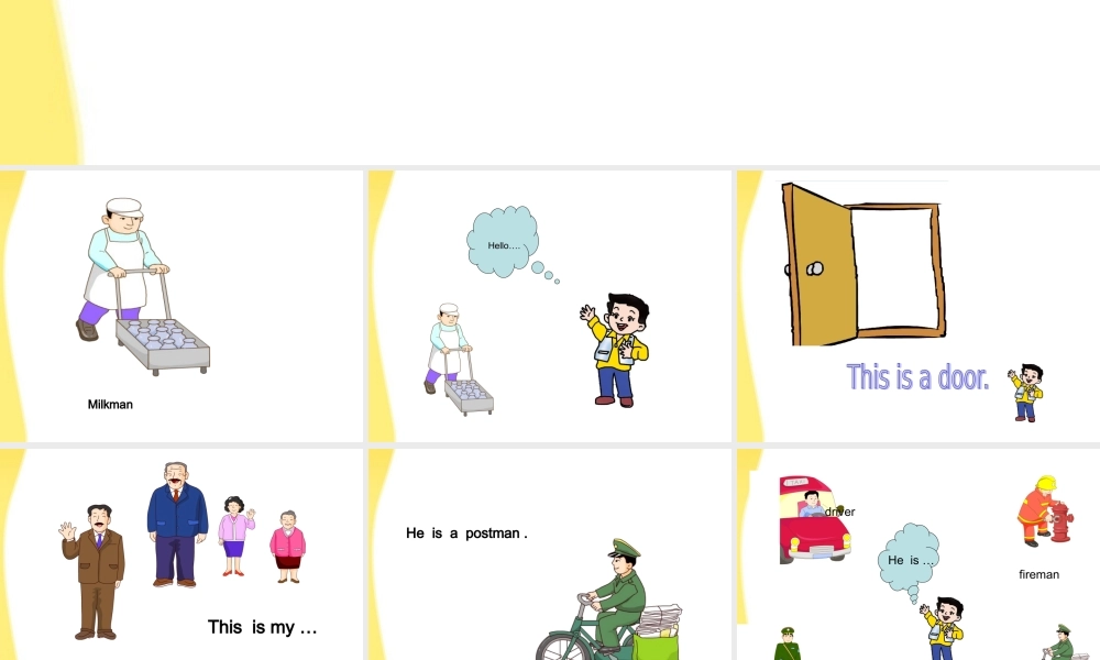 三年级英语上册 Recycle 1课件 人教PEP