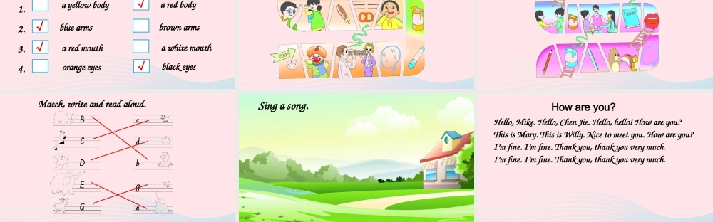 三年级英语上册 Recycle 1课件+素材 人教PEP