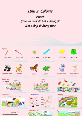 三年级英语上册 Unit 2 Colours Part B 第3课时备用课件+素材 人教PEP