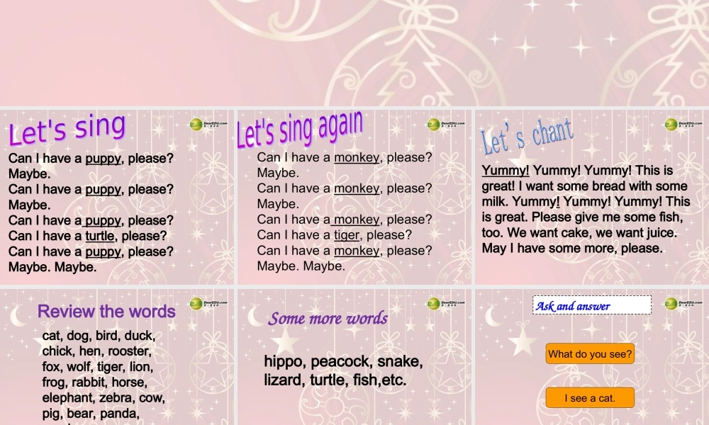 三年级英语上册 recycle 2第二课时课件 人教PEP（标准版）