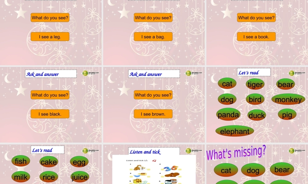 三年级英语上册 recycle 2第二课时课件 人教PEP（标准版）