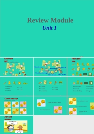 三年级英语上册 Review Module Unit 1课件 外研版（三起）-外研版小学三年级上册英语课件