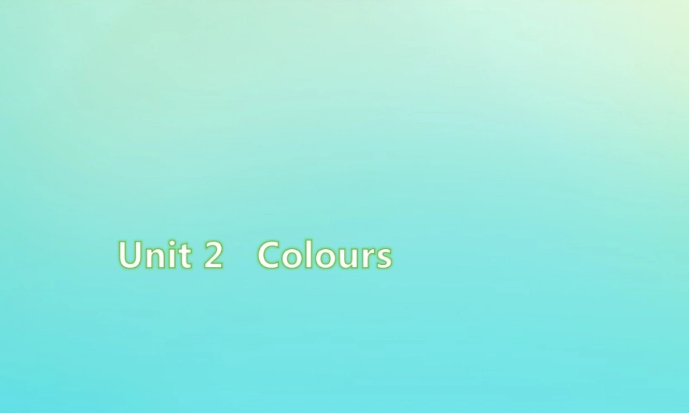 三年级英语上册 Unit 2 Colour情景阅读练习课件 人教PEP版-人教PEP小学三年级上册英语课件