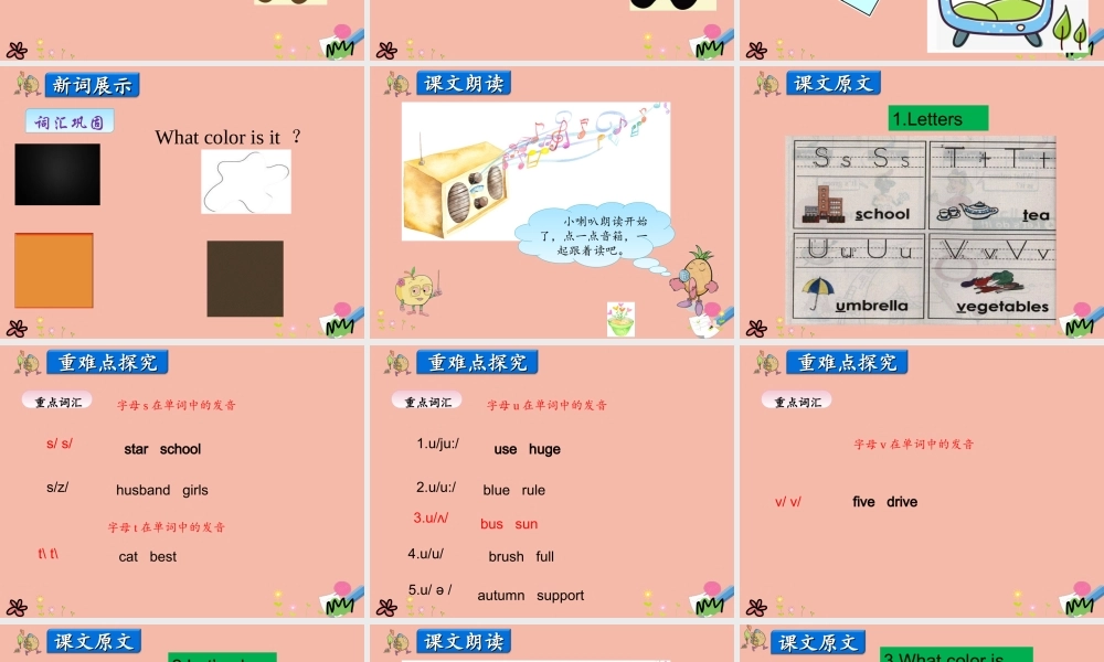 三年级英语上册 Unit 2 Friends and Colours Lesson 5 Orange， Brown， White， Black课件 冀教版（三起）-冀教版小学三年级上册英语课件