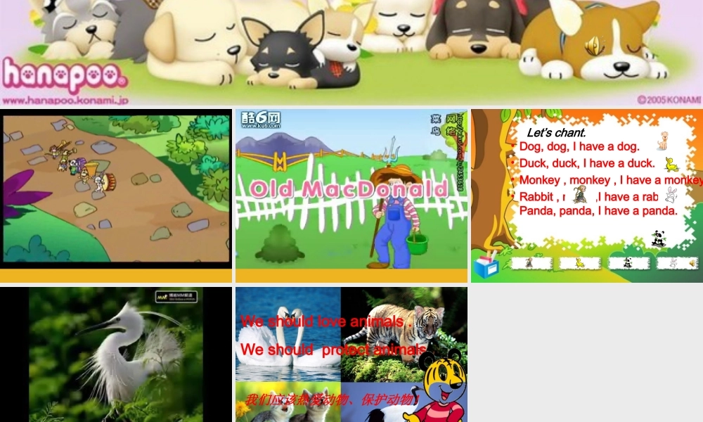 三年级英语上册 U4ALetsSing课件 人教版PEP