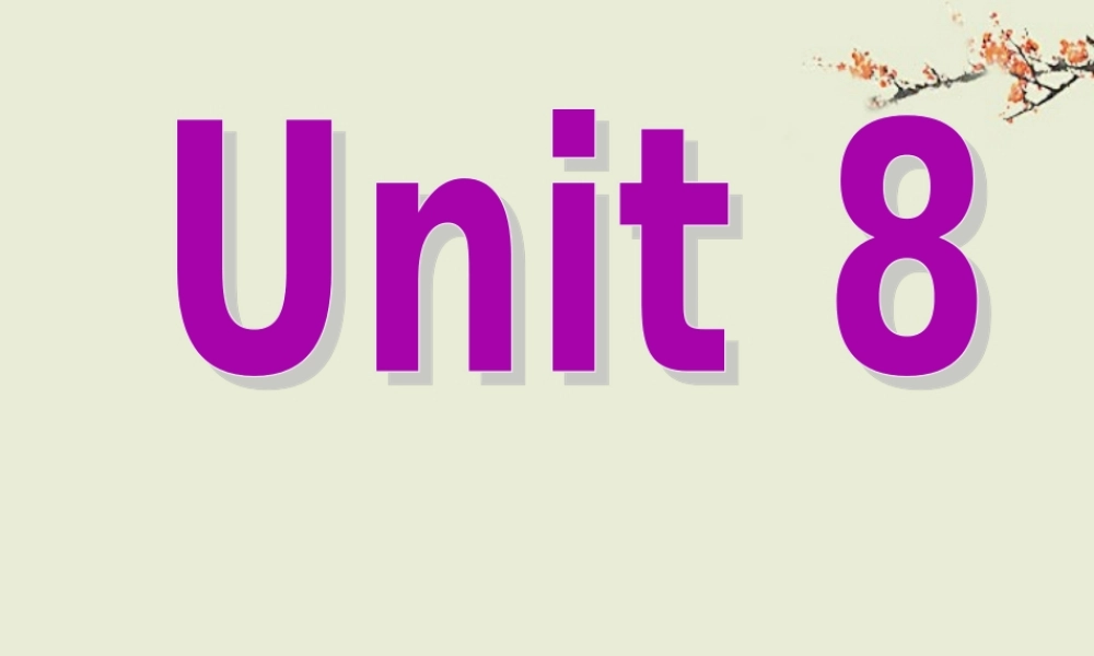 三年级英语上册 Uint8课件 人教新起点