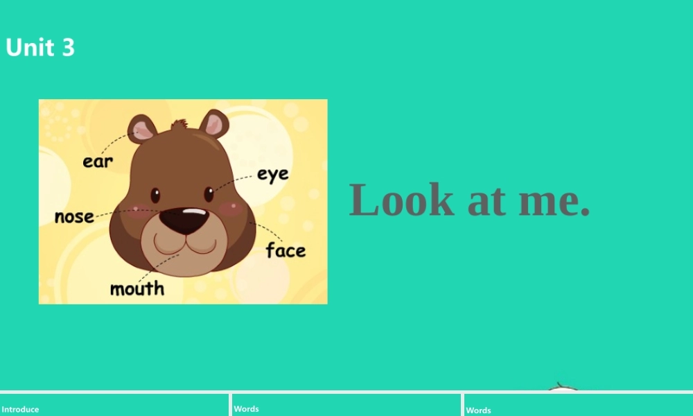 三年级英语上册 Unit 3 Look at me（第1课时）课件 人教PEP版-人教PEP小学三年级上册英语课件