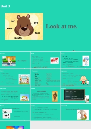 三年级英语上册 Unit 3 Look at me（第1课时）课件 人教PEP版-人教PEP小学三年级上册英语课件