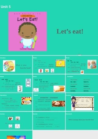 三年级英语上册 Unit 5 Let's eat（第2课时）课件 人教PEP版-人教PEP小学三年级上册英语课件