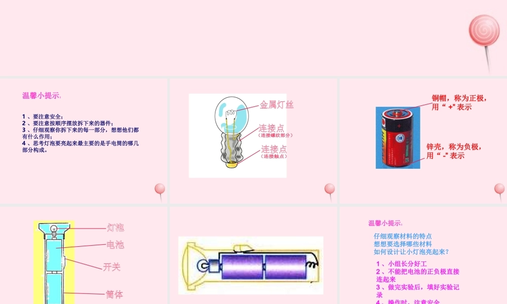 三年级科学下册 第五单元 第19课《灯泡亮了》课件2 青岛版五四制-青岛版小学三年级下册自然科学课件