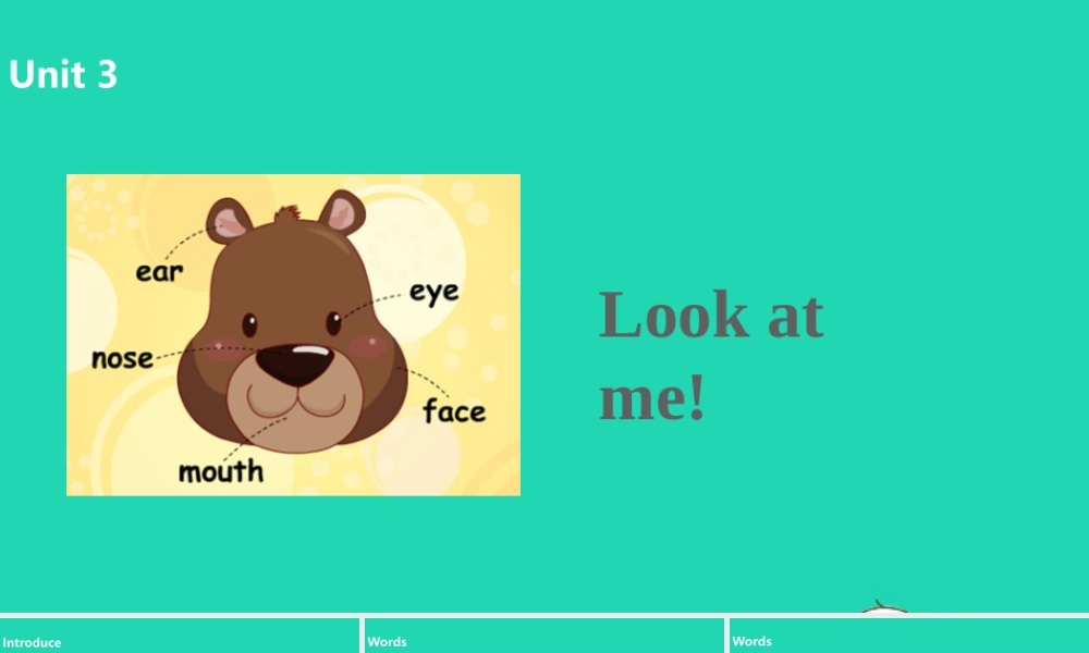 三年级英语上册 Unit 3 Look at me（第2课时）课件 人教PEP版-人教PEP小学三年级上册英语课件