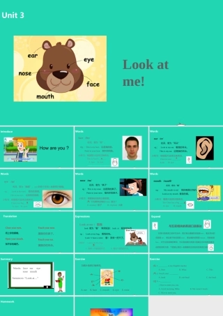 三年级英语上册 Unit 3 Look at me（第2课时）课件 人教PEP版-人教PEP小学三年级上册英语课件