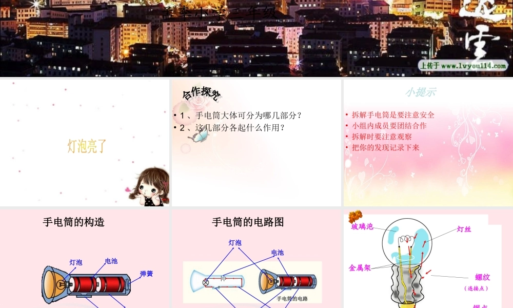 三年级科学下册 第五单元 第19课《灯泡亮了》课件4 青岛版五四制-青岛版小学三年级下册自然科学课件