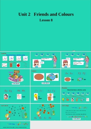 三年级英语上册 Unit 2 Friends and Colours Lesson 8 Letters课件+素材 冀教版（三起）
