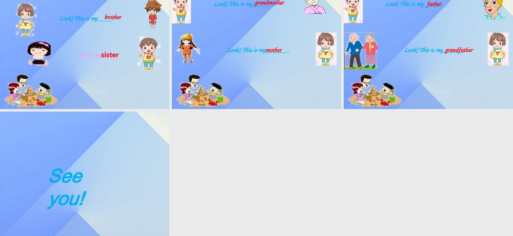 三年级英语上册 Unit 5 My family Part A课件1 （新版）闽教版-闽教版小学三年级上册英语课件