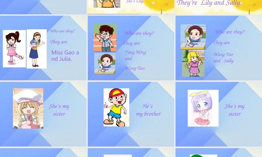 三年级英语上册 Unit 5 My family Part B课件1 （新版）闽教版-闽教版小学三年级上册英语课件