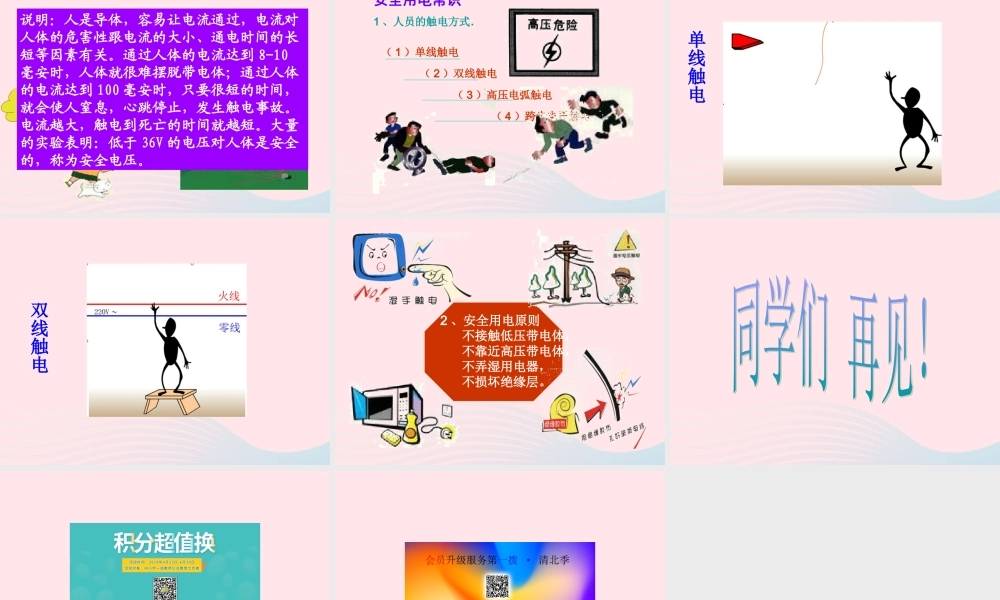 三年级科学下册 第五单元 第22课《安全用电》课件1 青岛版五四制-青岛版小学三年级下册自然科学课件