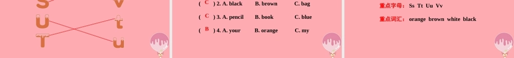 三年级英语上册 Unit 2 Friends and Colours Lesson 11 Orange, Brown, White, Black课件 冀教版（三起）-冀教版小学三年级上册英语课件