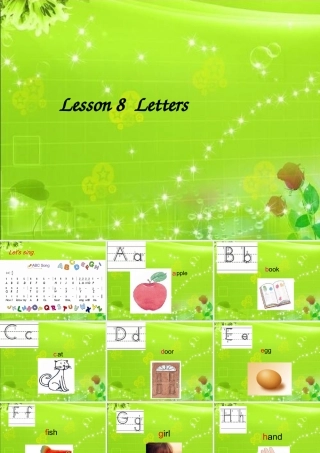 三年级英语上册 Unit 2 Friends and Colours Lesson lesson 8 letters课件 冀教版（三起）-冀教版小学三年级上册英语课件