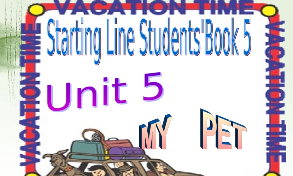 三年级英语上册 Unit 5 My pet课件 人教新起点